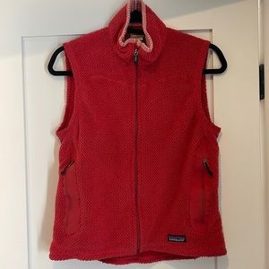 Patagonia Red Zip-up Vest
